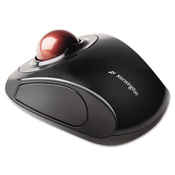 Kensington® Orbit Wireless Mobile Trackball, 2.4 Ghz Frequency-30 Ft Wireless Range, Left-right Hand Use, Black-red freeshipping - TVN Wholesale
